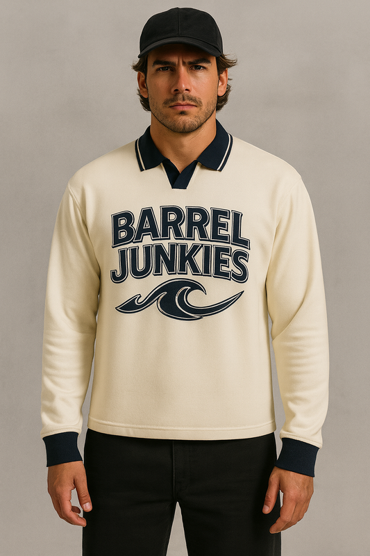 BARREL JUNKIES Long Sleeve Polo